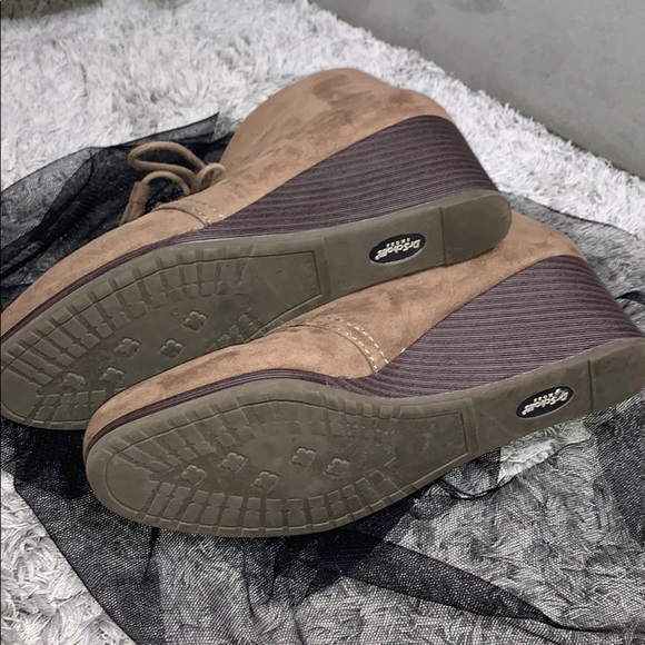 Dr Scholl’s Suede lace up ankle wedges - Picture 10 of 15